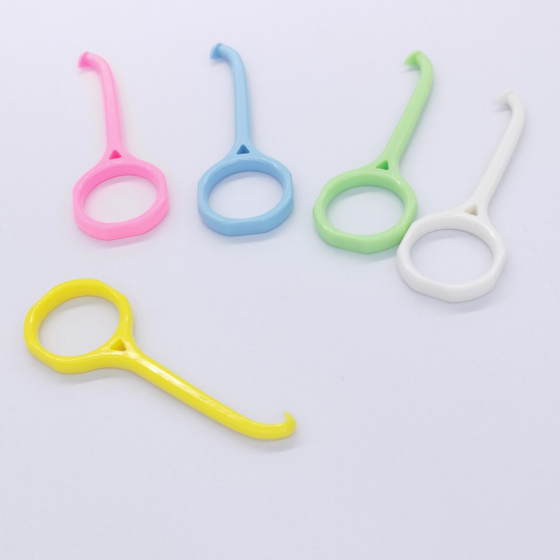 Orthodontic Dental Tool Remover Mint Flavored Aligner Chewies Bag Silicone Dental Aligner Shape Mouthguard Hook